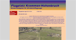 Desktop Screenshot of flugplatz-kremmen.de
