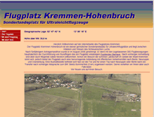 Tablet Screenshot of flugplatz-kremmen.de